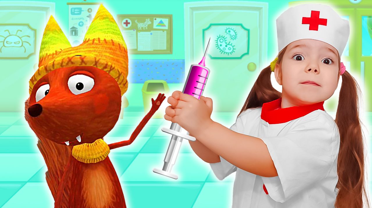 Мультики про доктора для животных - Настя учит детей любить и заботиться о животных