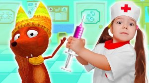 Мультики про доктора для животных - Настя учит детей любить и заботиться о животных