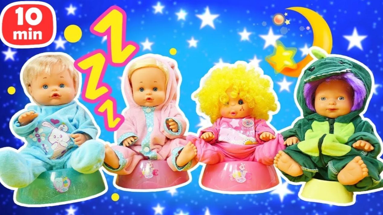 Куклы пупсы идут спать и играют в детский сад 💤 Игрушки для детей