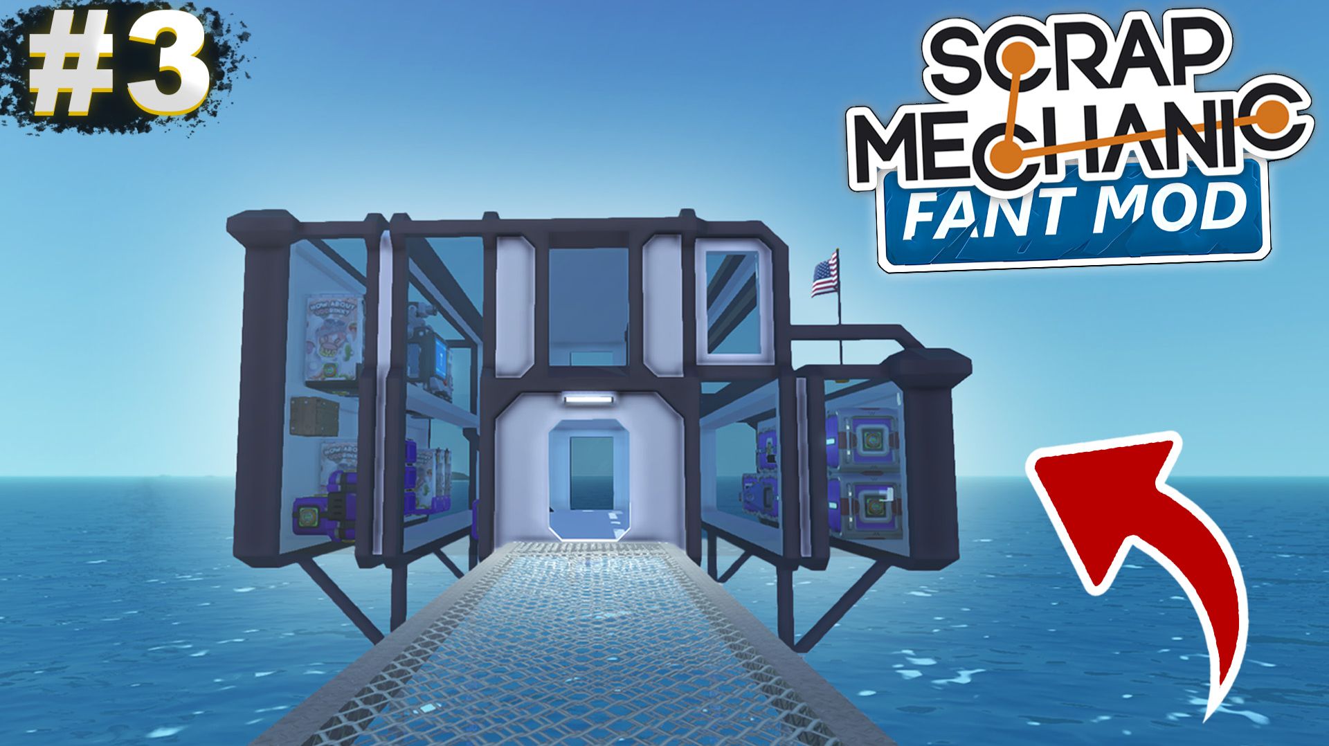 НОВЫЙ ДОМ! | Выживание с FANT MOD в Scrap Mechanic №3