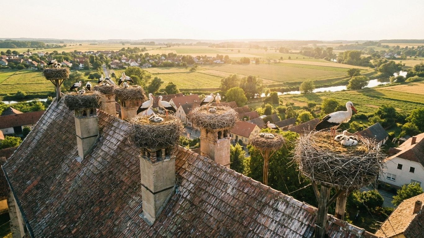 🦩🌍 Аисты: волшебство в небе!