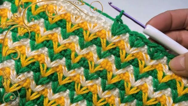 💯🎉Невероятно ПРОСТОЙ и ЭФФЕКТНЫЙ узор крючком для НАЧИНАЮЩИХ