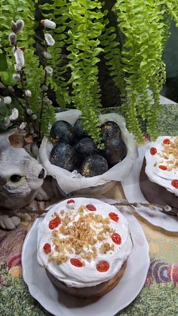 Всех со Светлой Пасхой! 🪺🐇#пасха #пасхальныеяйца #кулич #пасхальныйдекор