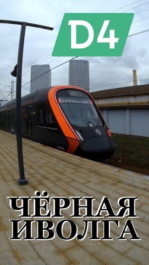 Черная Иволга. Электричка на МЦД-4 в уникальном окрасе