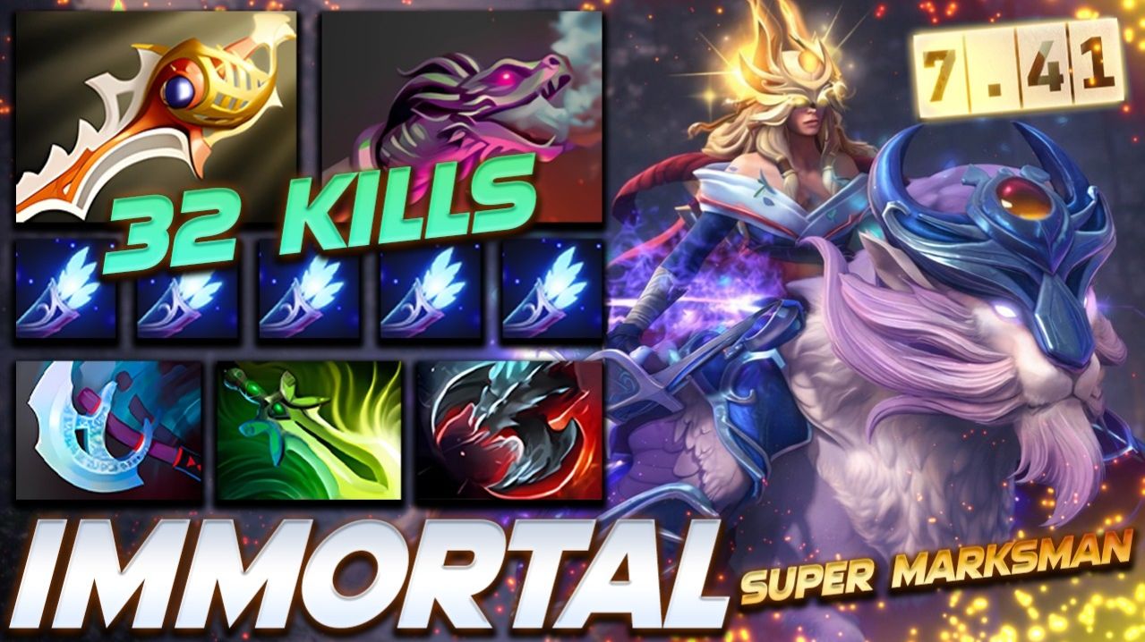 Mirana 32 Frags Super Carry — профессиональный геймплей в Dota 2 [Смотри и учись]