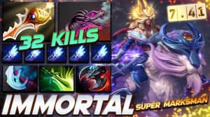 Mirana 32 Frags Super Carry — профессиональный геймплей в Dota 2 [Смотри и учись]