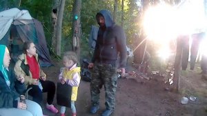 Кемпинг на берегу СИНЕГО Десногорского водохранилища