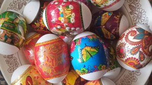 окрашивание яиц термо наклейками