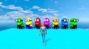 Смешной Человек-паук против цветных Миньонов, мемы и провалы в ГТА 5 GTA