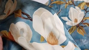 Плотный шелк стрейч магнолии д 1477