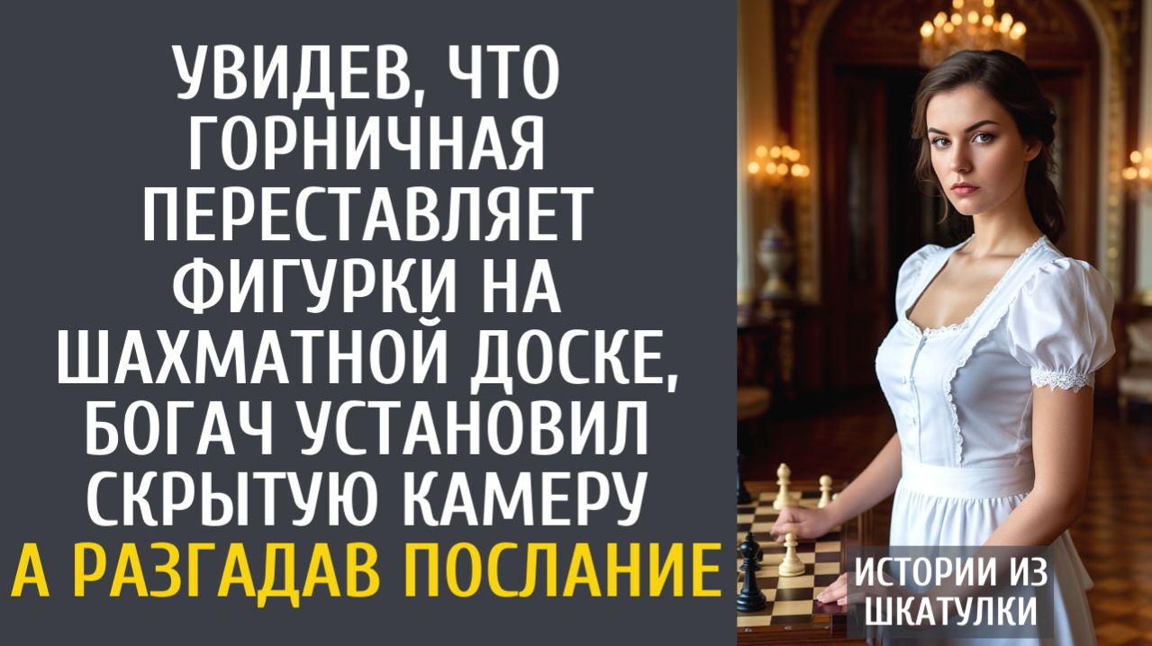 Истории из жизни: Увидев, что горничная переставляет фигурки на шахматной доске, установил камеру…