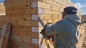 Как сделать  супер  тёплый  угол в доме из бруса.