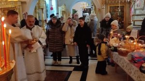 12 Храм Рождества Христова Освящение Пасхальной снеди Посёлок Пангоды Надымский район 11 Апреля 2026