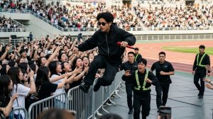 Тэхён перепрыгнул через ограждение... Персонал запаниковал на саундчеке в Гояне