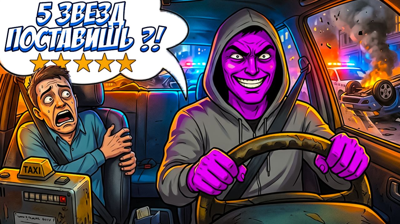 Сумасшедший Водитель Такси в Crazy Taxi VR