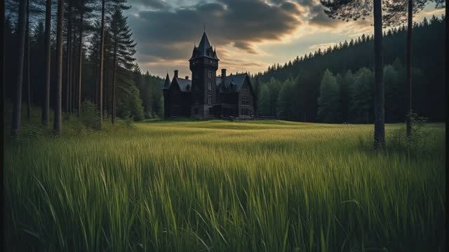 замок на краю леса  - авторская песня, творчество нейросетей