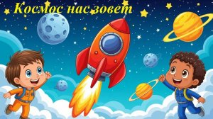 Ракета БУМ-БУМ 🚀 Учим звуки и считаем. Песенка про космос для малышей