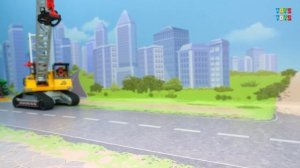 Экскаватор Грузовик Самосвал Бетономешалка рабочие машины для мальчиков.