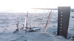 Доехал на лыжах до дальних пляжей, Обское море 🌊 после заката. Красиво! Ждём лета 😉