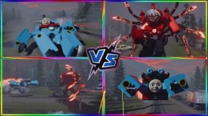 ПОЕЗД МУТАНТ против ДОБРЫЙ ПАРОВОЗИК и ТЕМНЫЙ ЗВЕРЬ — Битва Поездов-Монстров 🚂👹⚡️