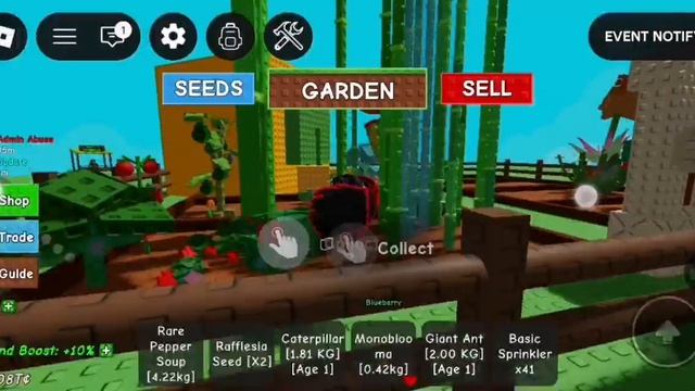 я играю в гаг (grow a garden)