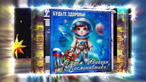 С Днём Космонавтики 10! Поздравление С Днём Космонавтики от Киностудии Мудрого Кота Тимофея!!!