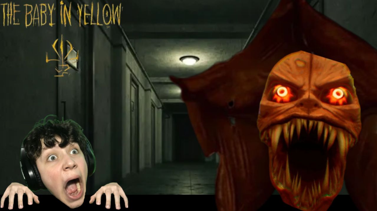 Лысый ребёнок в жёлтом вернулся The Baby In Yellow съел меня прохождение #1