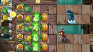 Прохожу игру Растения против Зомби! 2 уровня!