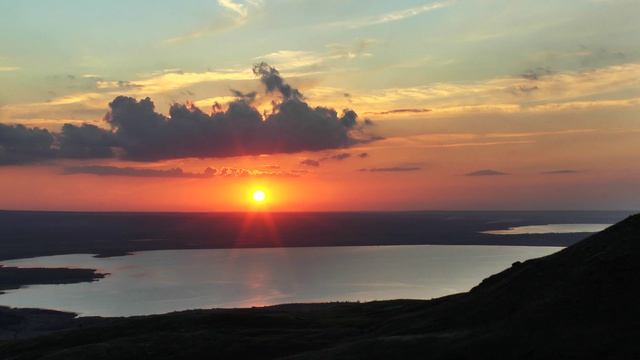ЗАКАТ над СЕНГИЛЕМ, окрестности Ставрополя. ТАЙМЛАПС