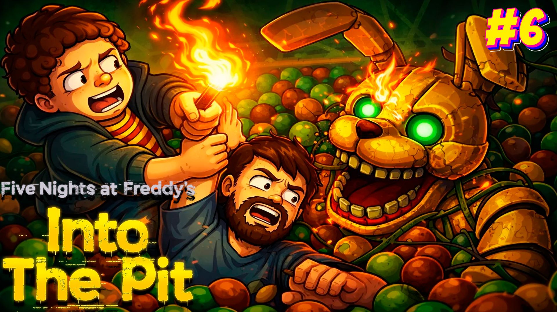 САМЫЙ ХОРОШИЙ ФИНАЛ ИГРЫ FNAF Into The Pit #6