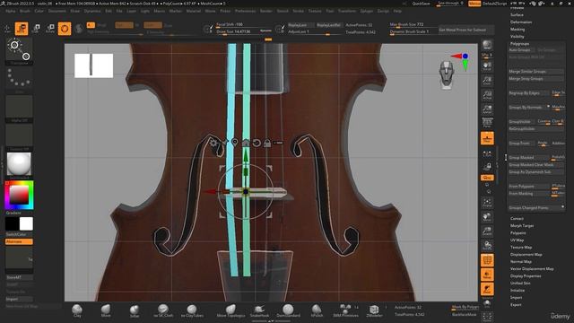 9. Подставка для подбородка и струны