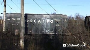 Электровоз 2ЭС5К 391 с грузовым поездом