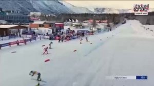 Победное ускорения Александра Большунова на сегодняшний ГОНКЕ ЗВЁЗД