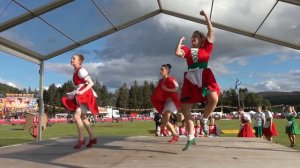 Irish Jig Scottish Dance competition during 2022 Lonach Gathering & Highland Games in Scotland