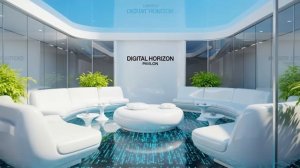Frutiger Aero Digital Horizon Pavilion 4K ｜ Calm Ambient Music ｜ Early 2000s Nostalgia-(1080p24)