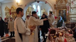 7. Храм Рождества Христова Освящение Пасхальной снеди Посёлок Пангоды Надымский район 11 Апреля 2026