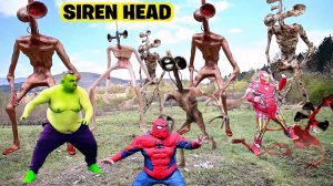 📢 СИРЕНОГОЛОВЫЙ 📢 - против СУПЕРГЕРОЕВ. Кто круче? SIREN HEAD или SUPERHEROES.