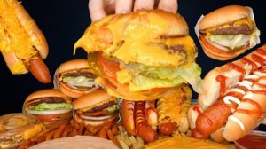 АСМР МУКБАНГ БУРГЕРЫ ИЗ IN-N-OUT, ГОРЯЧИЕ СОСИСКИ ПИНК, ХРУСТЯЩИЕ ФРИСЫ И ТАКИАСМР МУКБАНГ