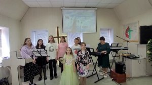 Детский  хор поет  об  ИИСУСЕ  ХРИСТЕ христианская  песня