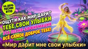 НА ДЕНЬ ПЕСНЮ #110 | Волшебная ПЕСНЯ-АФФИРМАЦИЯ на Благодарность | "Мир дарит мне свои улыбки"