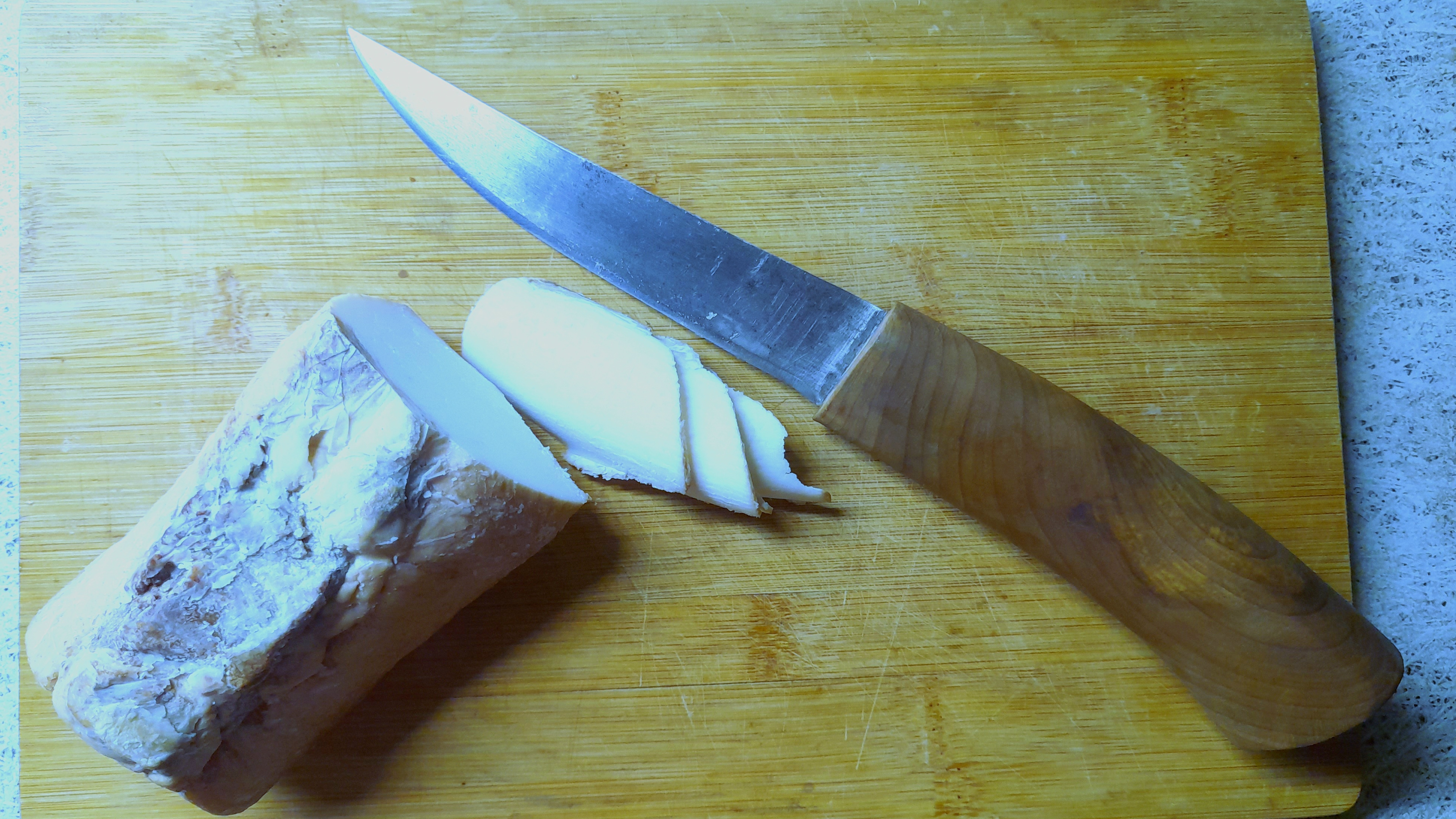 Нож из ржавого полотна ленточной пилы