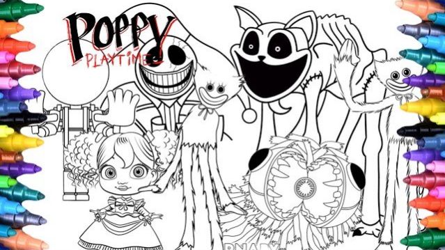 РАСКРАСКИ POPPY PLAYTIME КАК РАСКРАСИТЬ POPPY PLAYTIME РИСУЕМ ХАГГИ ВАГГИ И МОНСТРОВ