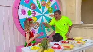 Nastya and dad made a smoothie challenge. Collection for children