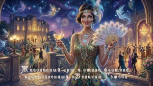 Живописный арт в стиле фэнтези, вдохновленный «Великим Гэтсби"- Мои работы в нейросети.