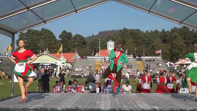 A Scottish 'Irish Jig' Dance Competition Held During 2024 Braemar Gathering Highland Games Scotland