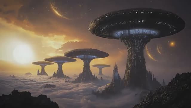 Эпические научно-фантастические пейзажи, созданные с помощью ИИ, и потрясающие инопланетные миры.