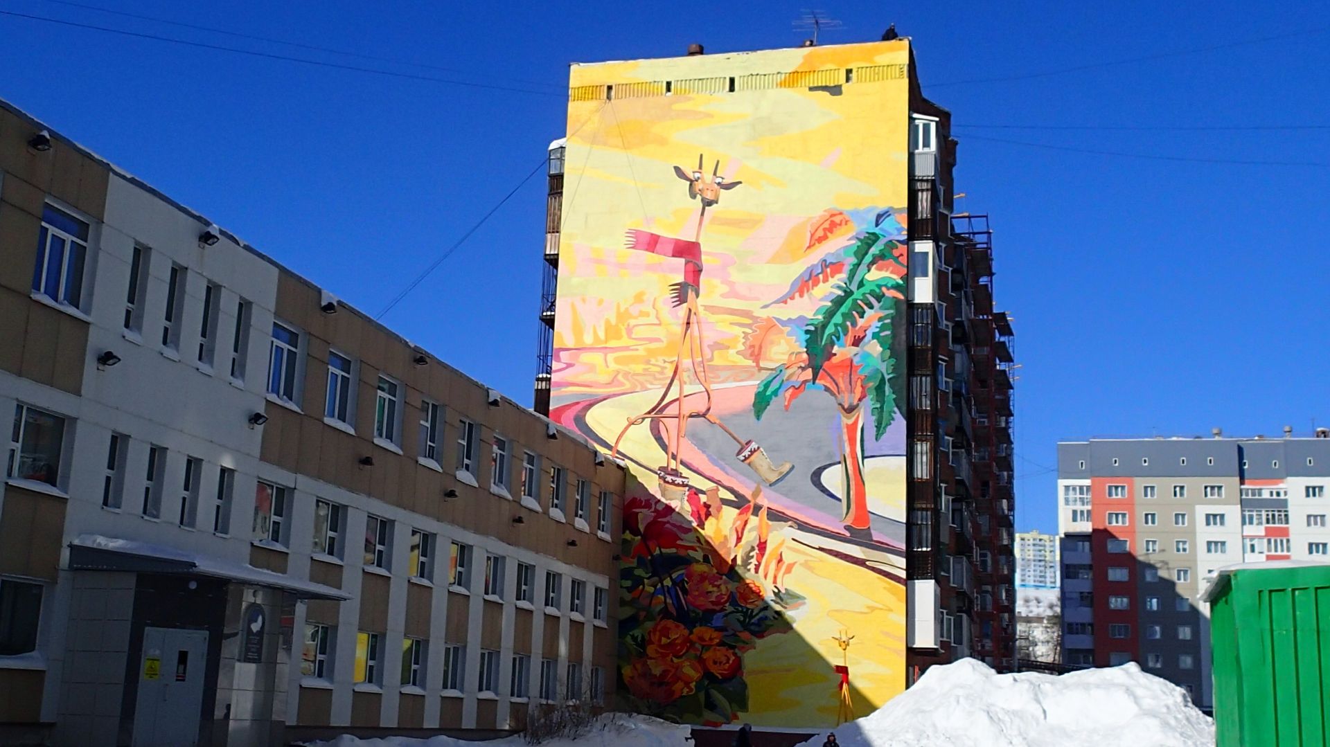 2026.04.10. Норильск, р-н Талнах, ул. Игарская и Диксона. 1-я декада апреля в описании.