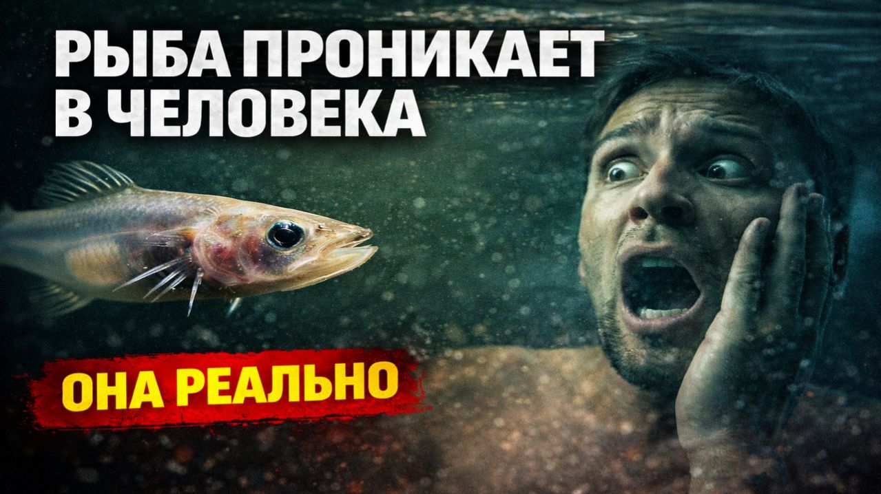 Рыба-паразит из Амазонки, которой боятся больше пираний!