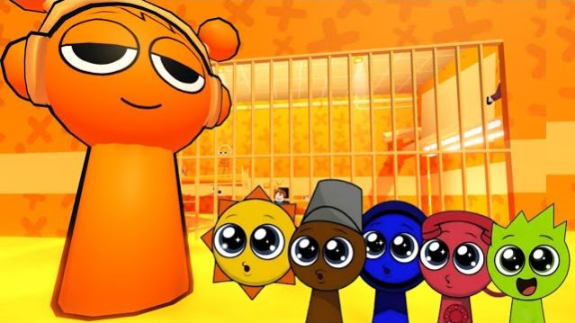 СПРУНКИ ДЕТКИ МИСТЕР САН, БРУД, ДЖЕВИН, ТЕЛЕФОН И ОВАКС ИГРАЮТ В СПРУНКИ ОРЕН ТЮРЬМА ОББИ В ROBLOX