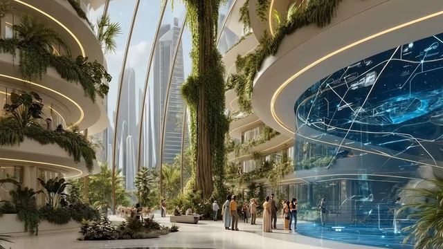 Journey Through a Futuristic City Above the Clouds ｜ 1-Hour Sci-Fi Soundscape